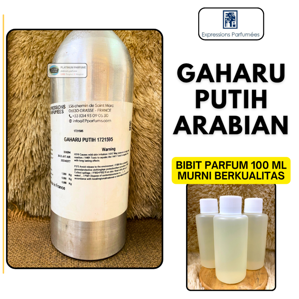 Bibit Parfum Expressions EP // Gaharu Putih 100 ML Murni SUPER