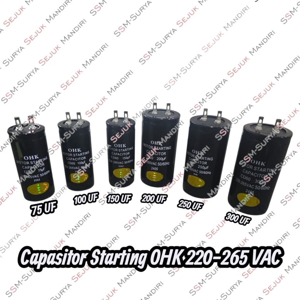 Kapasitor Starting Ohk 220-265 VAC