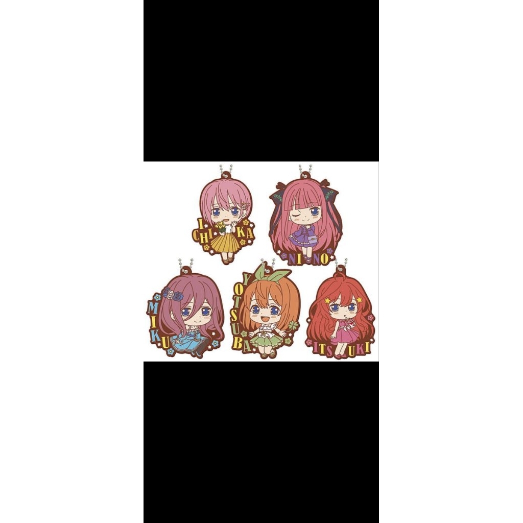 Gashapon Strap Gotoubun no Hanayome Nakano Ichika Nino Miku Yotsuba Itsuki dress