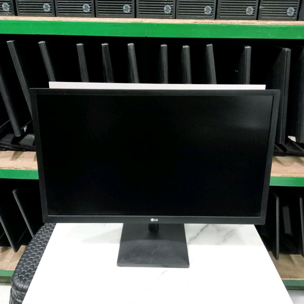 LG Monitor LED 24mk430H-B 24 Inch IPS Full HD 75Hz dengan Kabel HDMI VGA dan Adaptor Mulus Lengkap