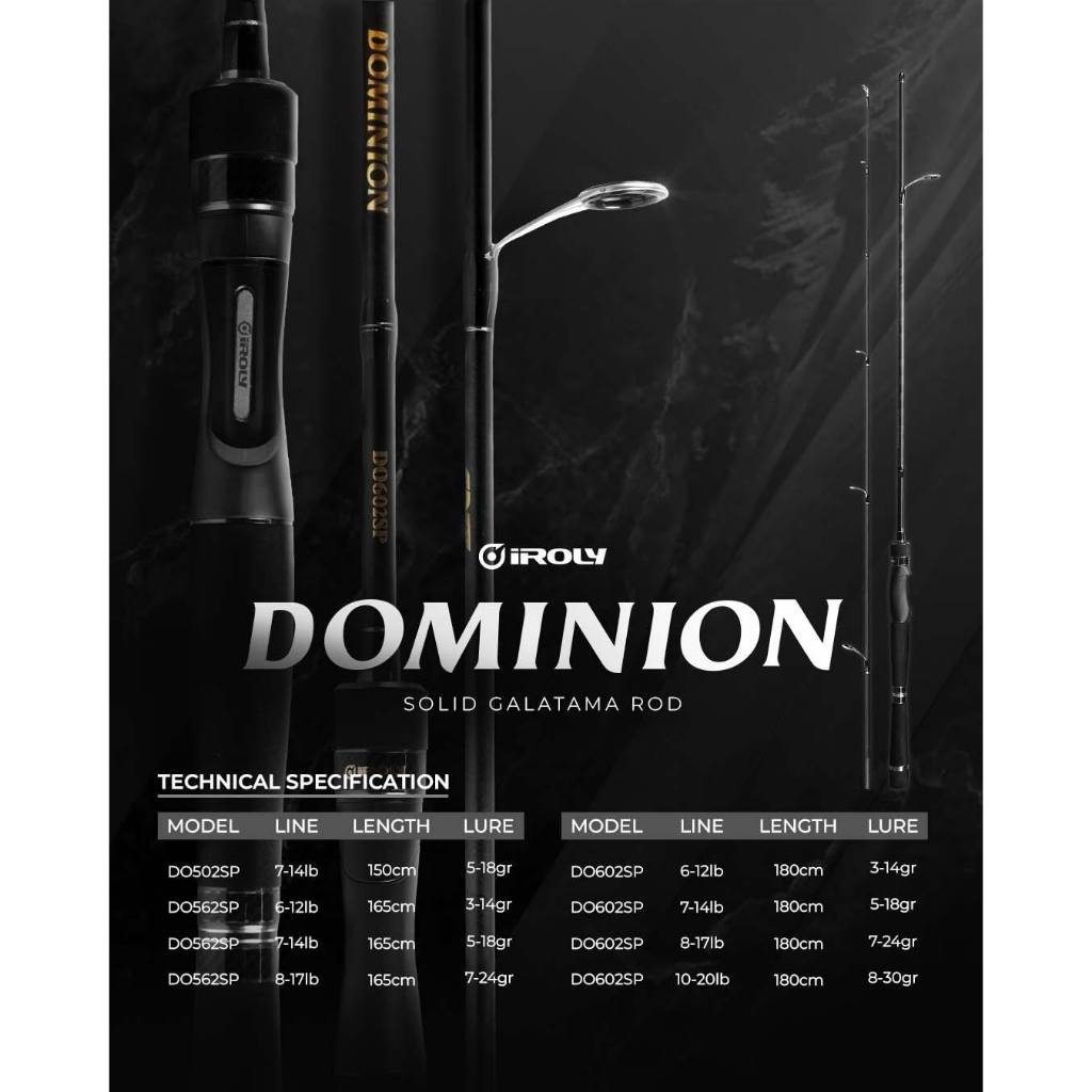 Rod SPINNING IROLY DOMINION SOLID CARBON GALATAMA