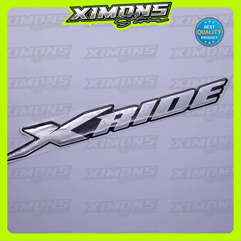 Emblem yamaha xride / emblem timbul yamaha xride / emblem titanium xride / stiker logo yamaha xride