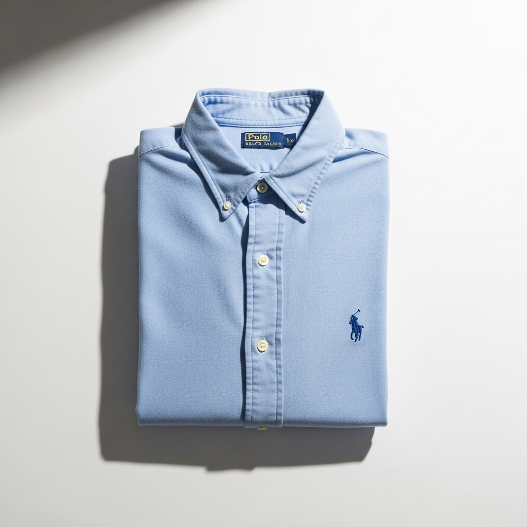 Kemeja Putih Lengan Pendek Pria Catton / Kemeja Polo's Ralph Laurent / Kemeja Casual Pria