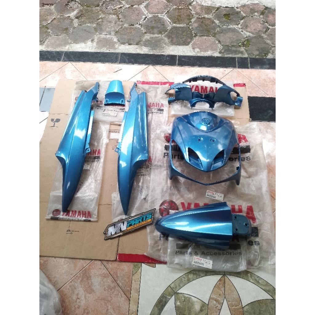 Body Halus Fullset Mio Smile Biru Saphire 5J 2008 Original YGP New Old Stock