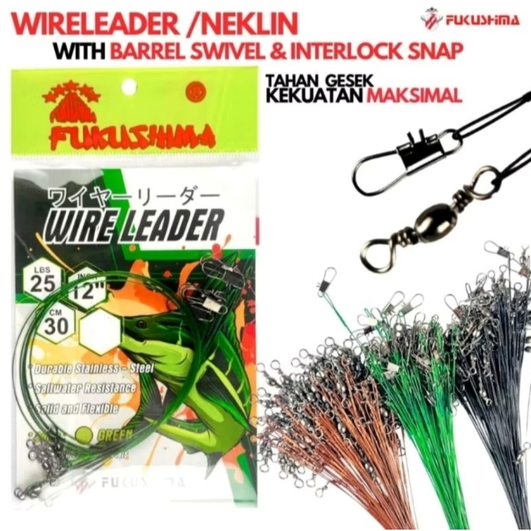 Kawat 25lbs-50lbs Wire Leader Seling Pancing Protector Sling Snap Kili kili