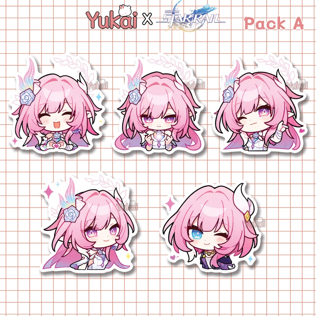Stiker Cyrene Honkai Star Rail (HSR) Premium - Sticker Pack Anime Waterproof - Yukai