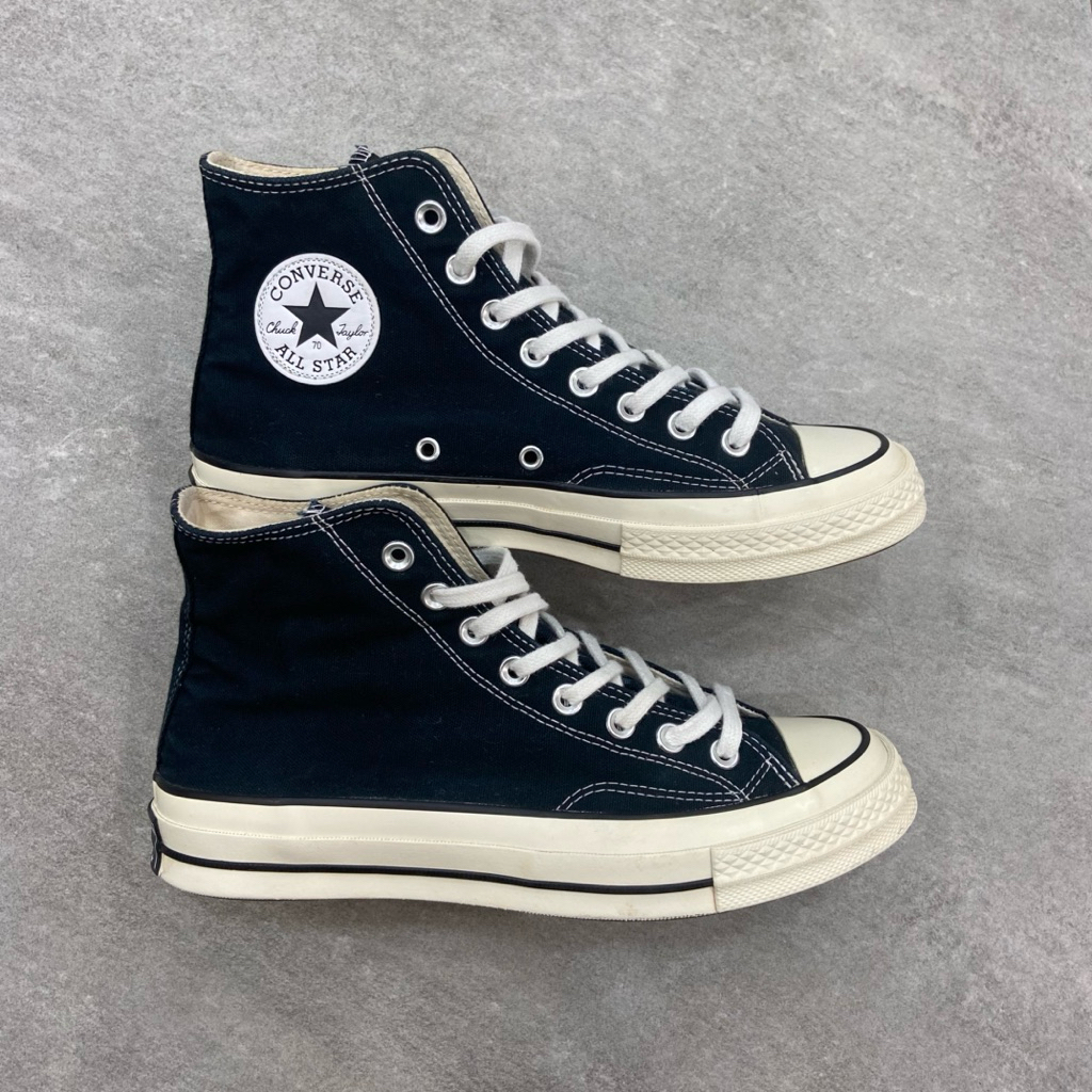 [Size 41] Converse Chuck Taylor All Star 70S High Black White Second Original