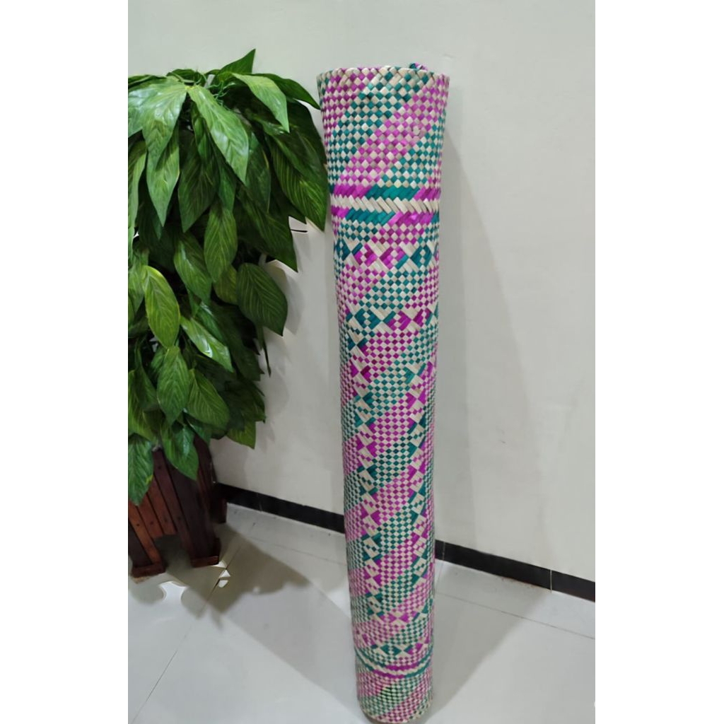 Tikar Pandan Motif/Tikar Pandan Asli Warna Double 130× 230