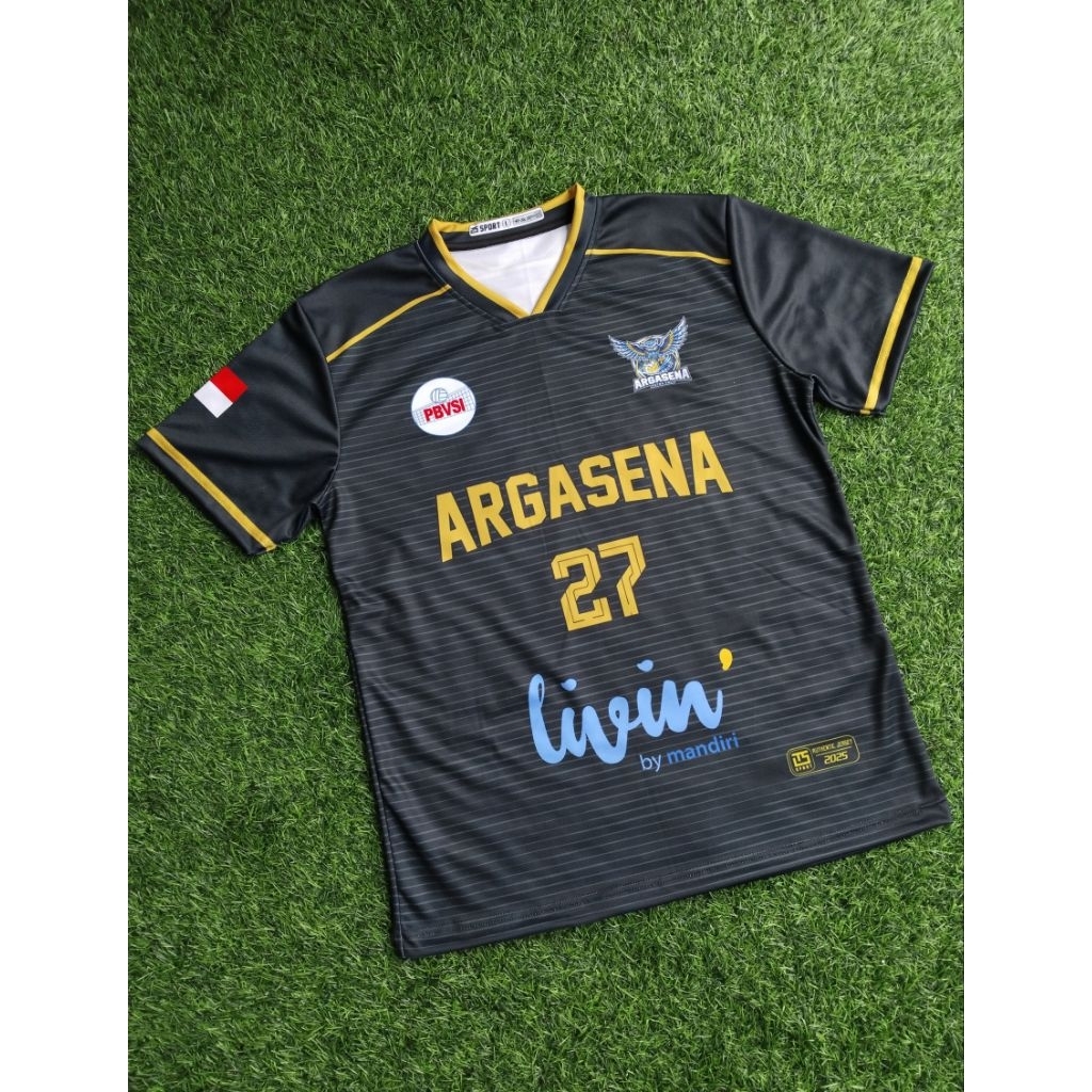 Kaos Jersey Voli Full Printing Gratis Tambah Nama Nomor Logo Sponsor