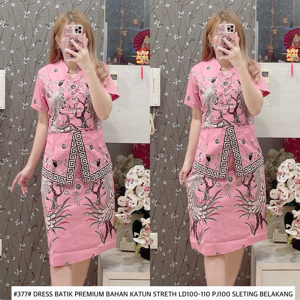#377 DRESS BATIK PREMIUM CNY