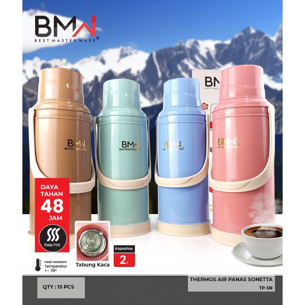 TERMOS AIR PANAS SONETTA 2 LITER BMW / TERMOS TAHAN 48 JAM / ASFAH MAKASSAR