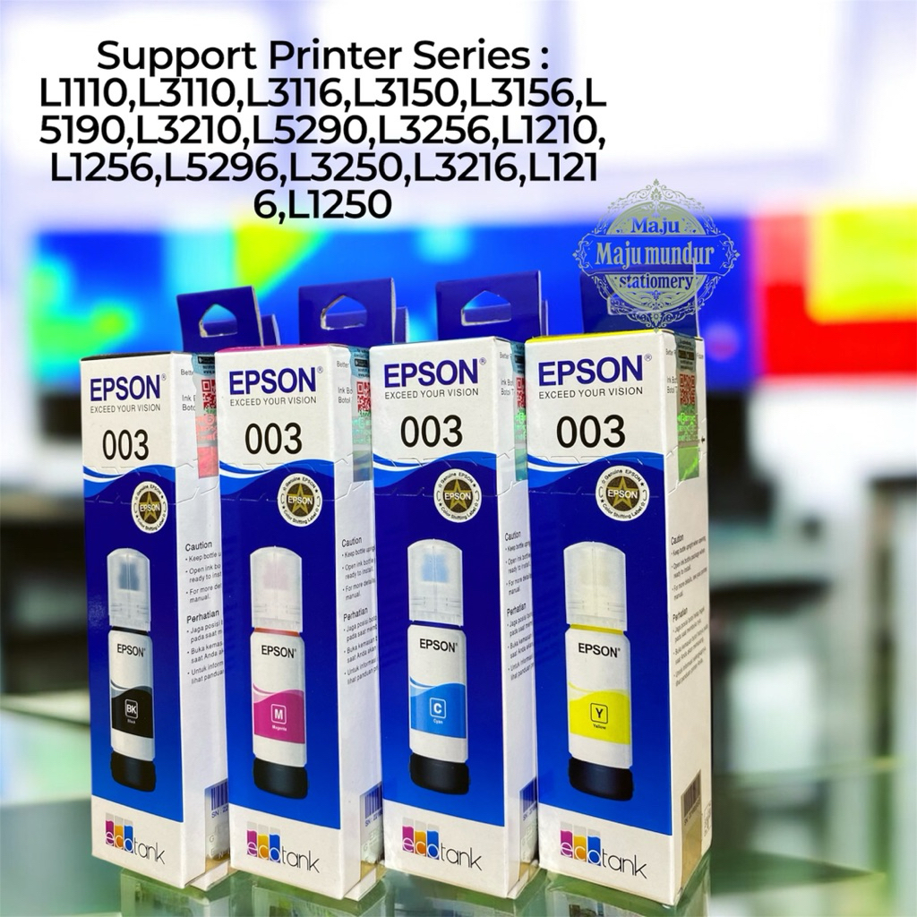 1 SET TINTA EPSON 003 original L1110,L5290,L1210()