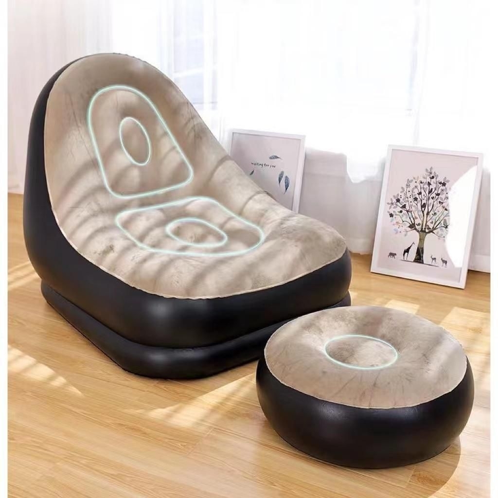 Sofa Santai Angin Kursi Santai Dengan Sandaran Kaki - Sofa Malas Empuk (Juga Tersedia Dengan Pompa A