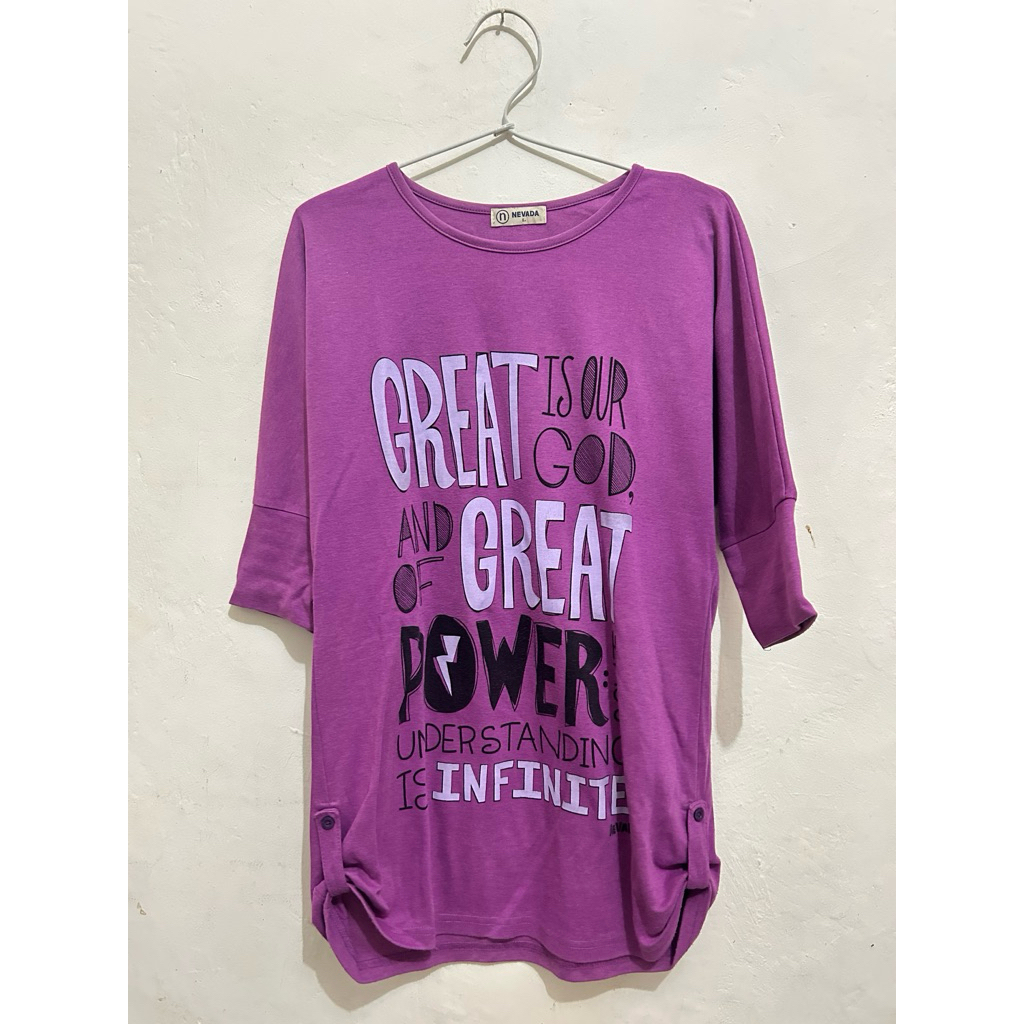 Kaos lengan pendek nevada wanita