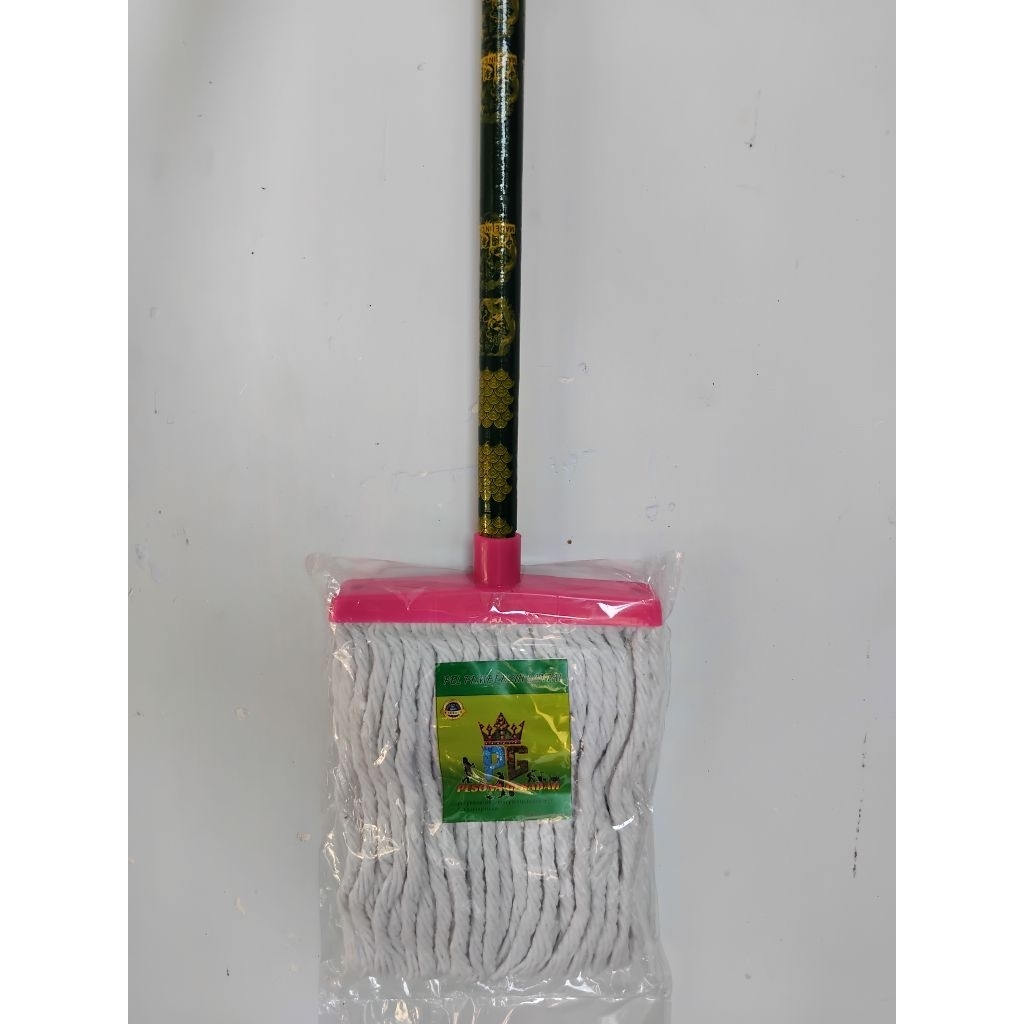 Pel Lantai Sumbu Gagang Kayu Panjang / Alat Pel Lantai / Pembersih Rumah / Pel Keramik / Alat Kebers