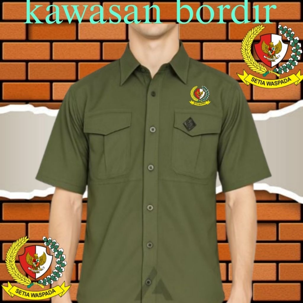 Premium kemeja tactical Paspampres seragam Paspampres baju Paspampres pdh Paspampres full bordir..