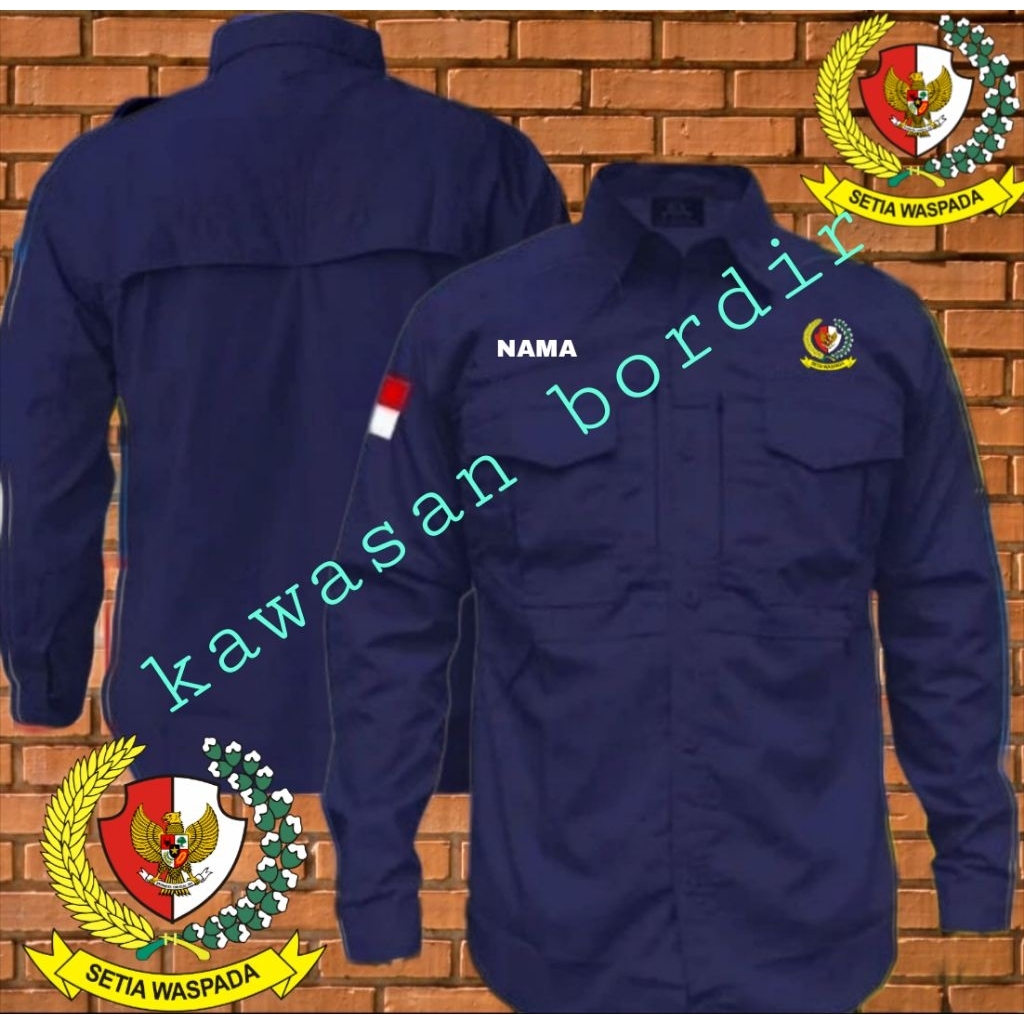 Premium kemeja tactical Paspampres seragam Paspampres baju Paspampres pdh Paspampres full bordir..