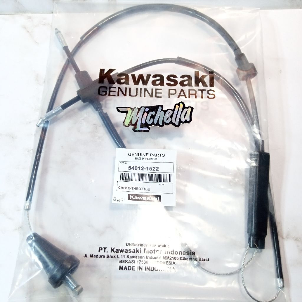 KABEL GAS NINJA 250 KARBU , NINJA 250 FI LAMA(54011-1522)