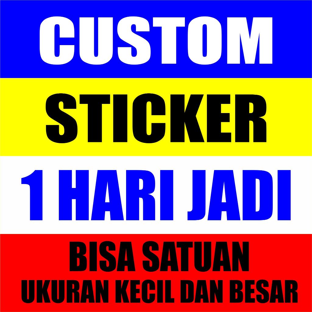 STICKER CUSTOM SATUAN BAHAN CUTING STICKER