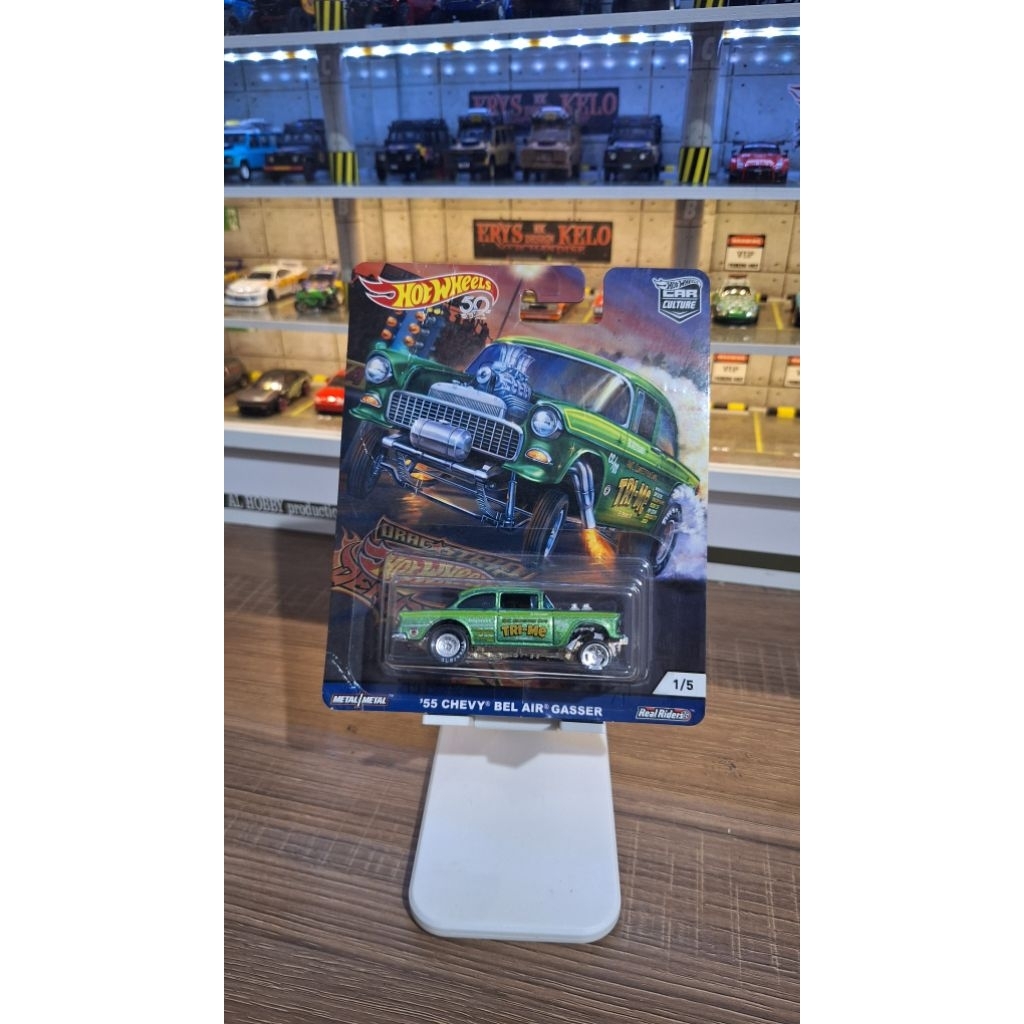 Hot Wheels Premium 55 Chevy Bel Air Gasser - Drag Strip Demons