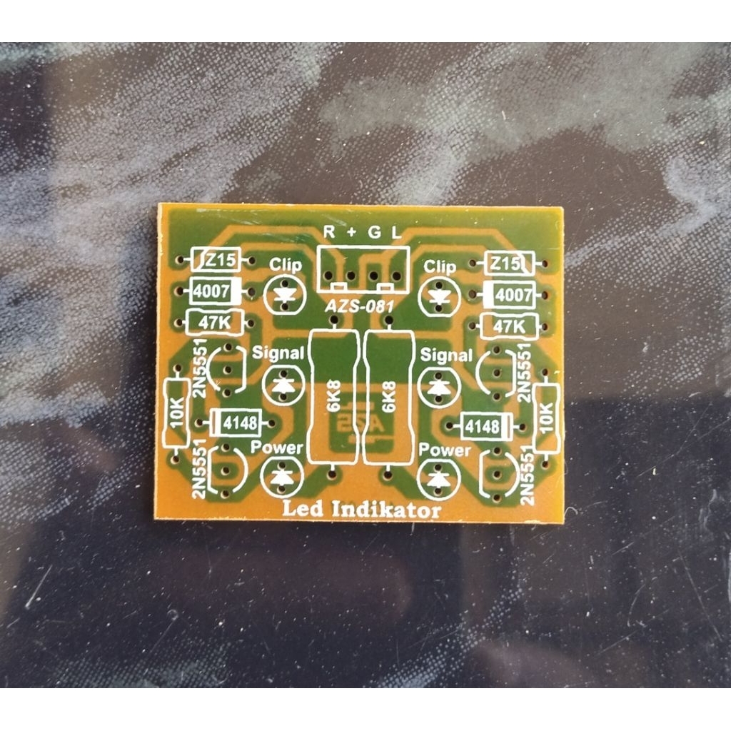 PCB Stereo LED Indicator Signal Clip Power Amplifier.