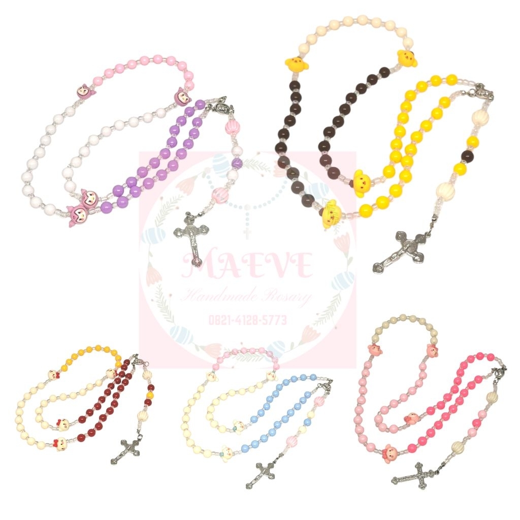 Rosario anak katolik SANRIO bisa dikalungkan