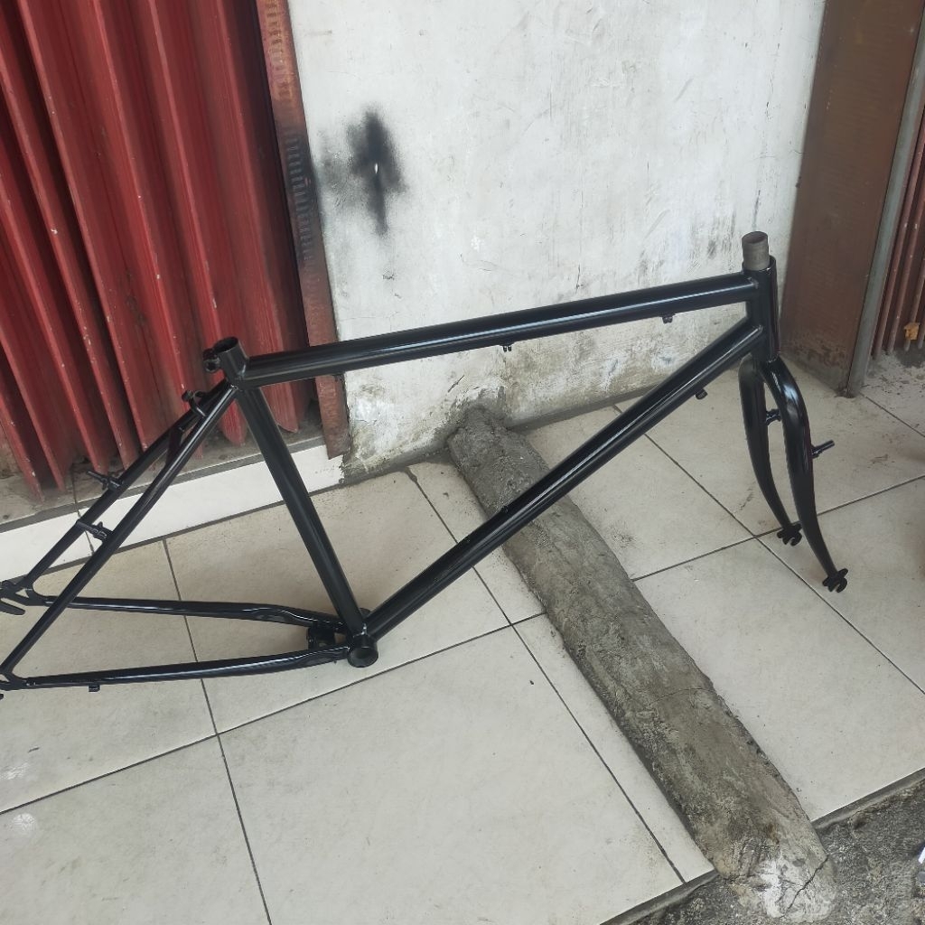 frame set 26 jadul bahan besi cat ulang sepeda MTB 26 vintage