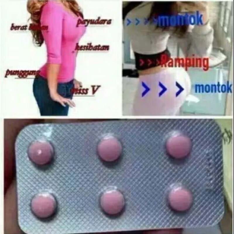 Perbox 6 pil Pil Hormon Montok Payudara Bokong Pil Hormon Made in Cina