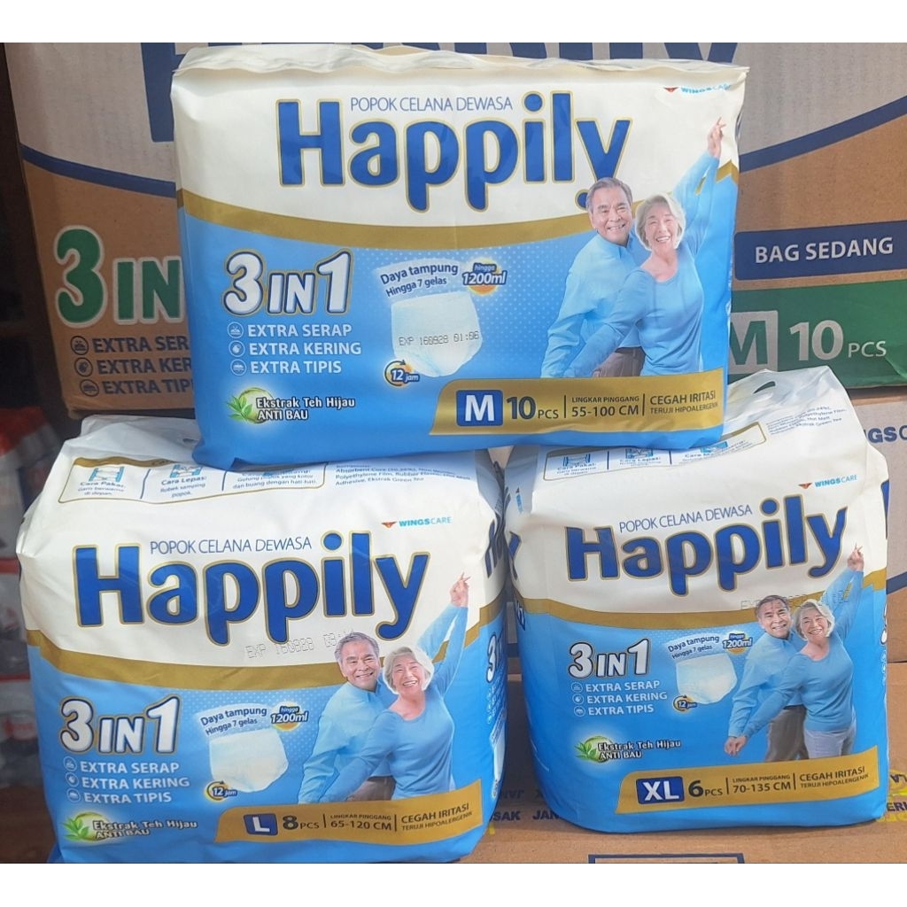 Happily popok dewasa/lansia tipe celana