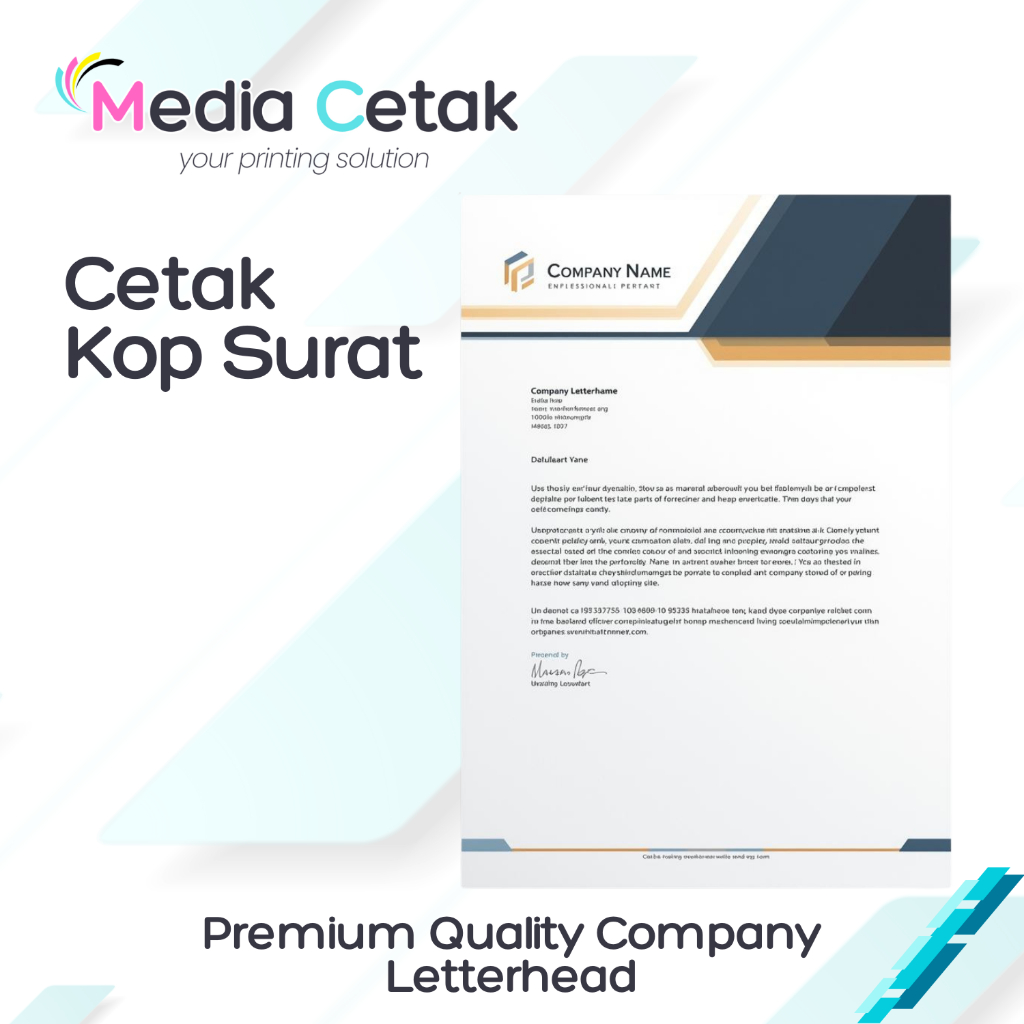 Custom Cetak Kop Surat A4 - Custom Cetak Kop Surat F4