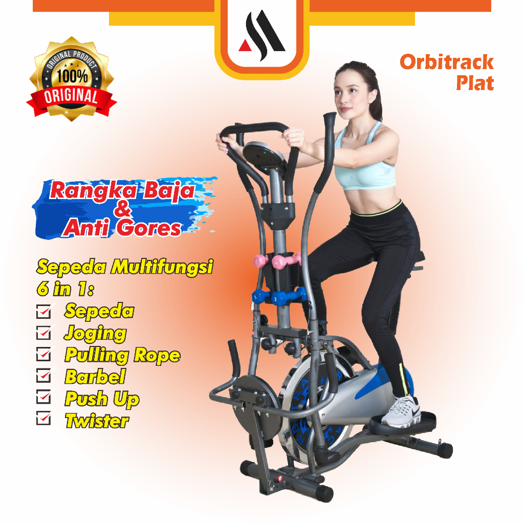 Orbitrack Sepeda Statis Multifungsi | Sepeda Statis Alat Fitness
