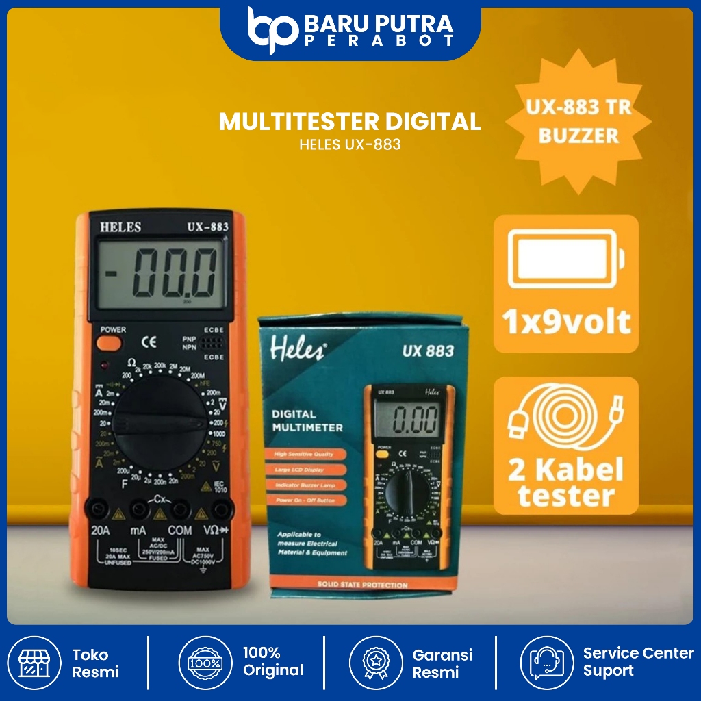 Multitester Digital Harnic HELES UX 883 / Digital Multimeter UX-883