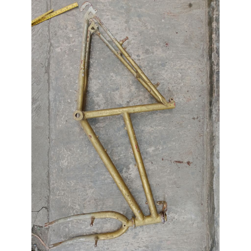 Frame sepeda mtb roda 20 size frame 16 jadul vintage bahan sepeda unik