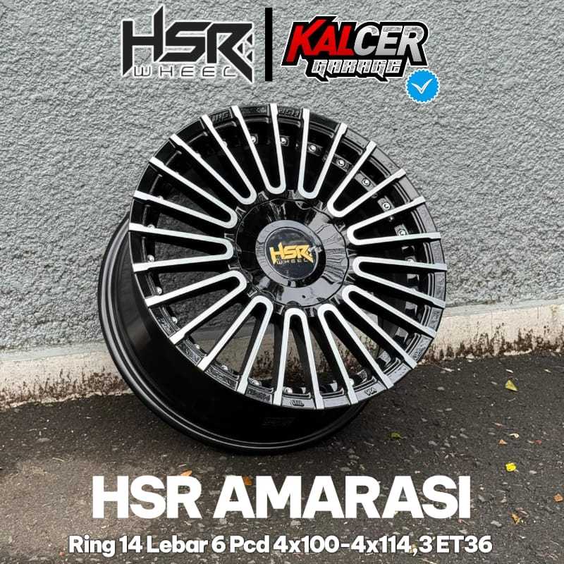 VELG HSR AMARASI RING 14 LEBAR 6 PCD 8x100-114,3 ET36 ORIGINAL HSR