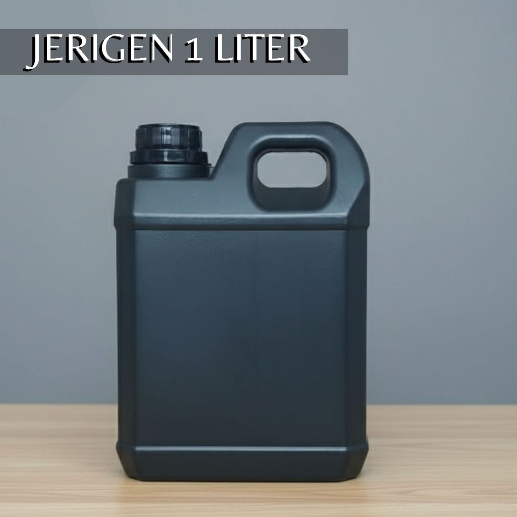 JERIGEN 1 LITER HITAM / JERIGEN 1000ML TAIWAN HITAM
