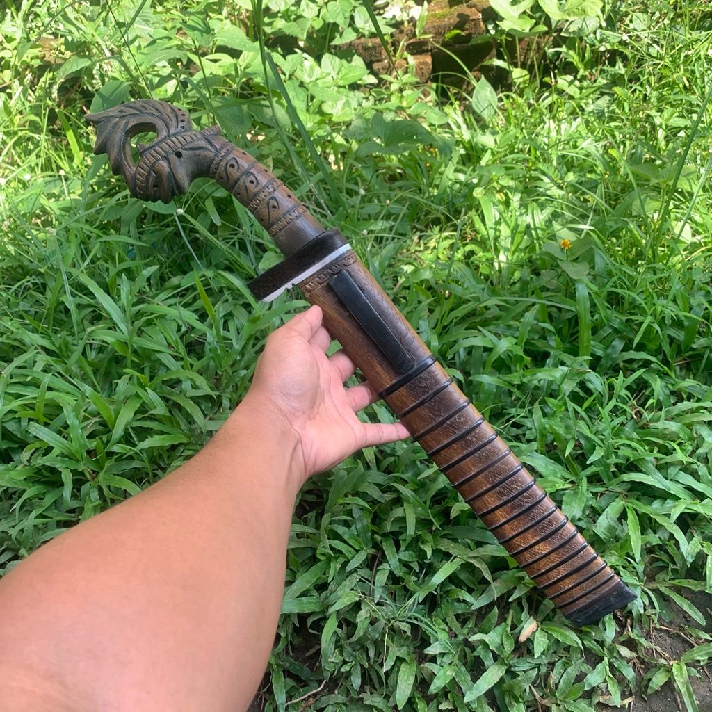 GLK sulangkar asli Banten gagang kayu ukir