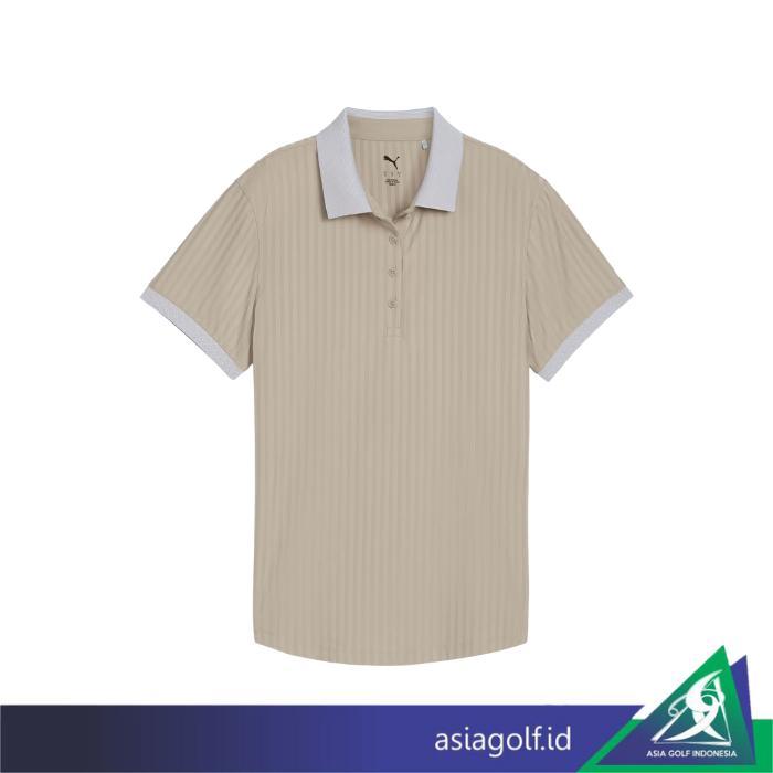 Ladies T Shirt Golf Puma MATTR Jacquard Stripe | Golf | Kaos Golf Wanita