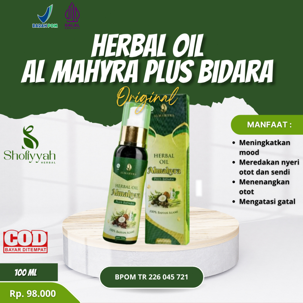 Almahyra Plus Bidara Minyak Urut 100ml Herbal Pegal Pegal Masuk Angin