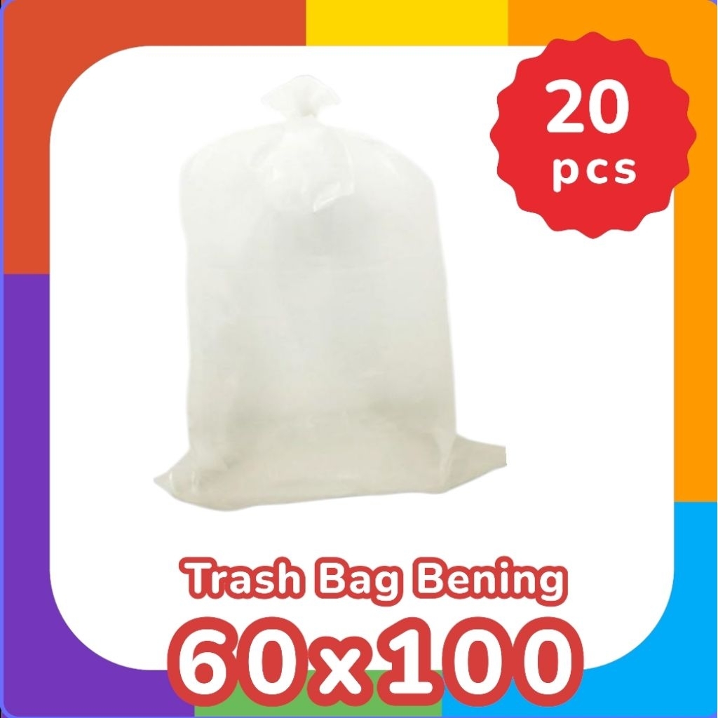 [20pc] Trash Bag BENING 60x100 NATURAL Kantong Plastik | Kantong Sampah | Sampah Plastik | Plastik B