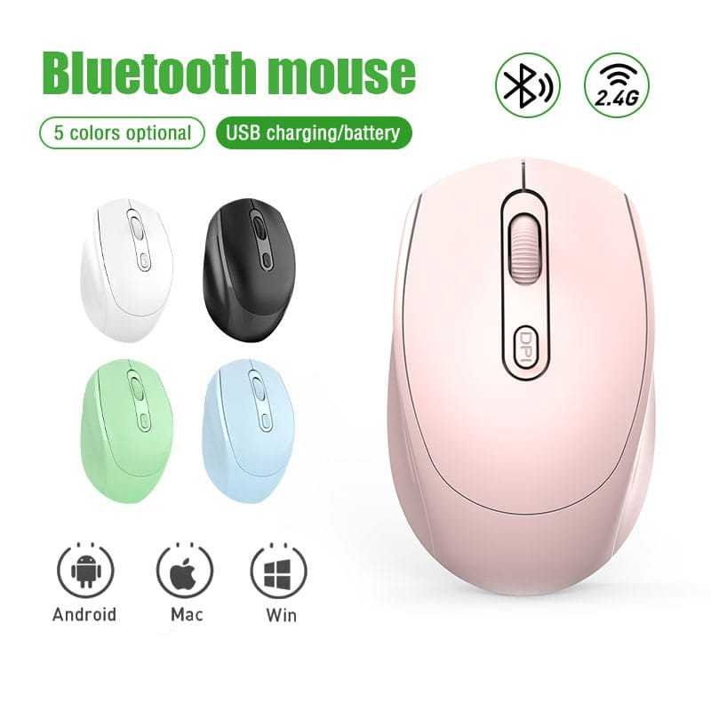M-256 - Mouse Silent Click Macaroon Mouse Silent Wireless Mouse Wireless Silent Click Mouse Bluetoot