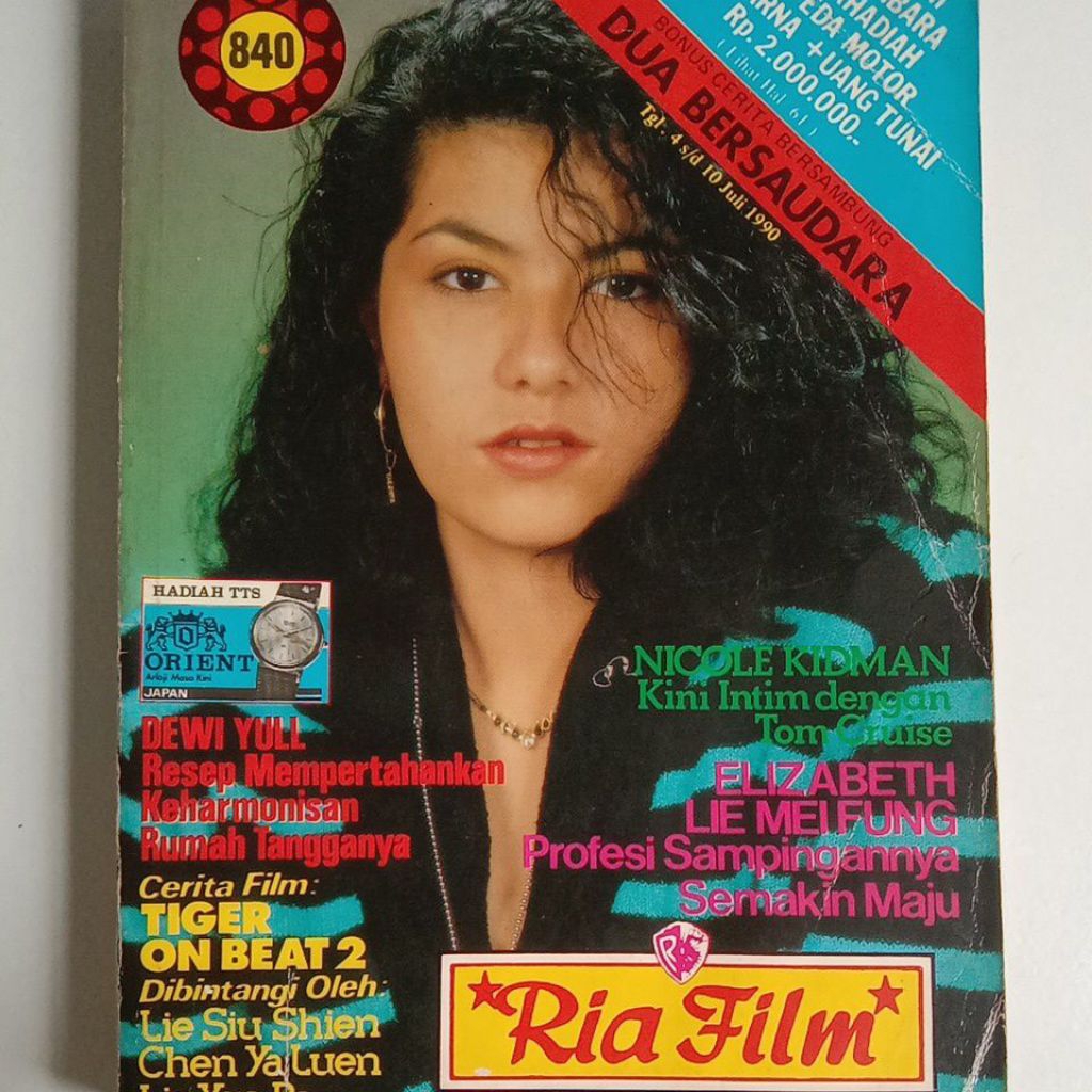Majalah Ria Film Tahun 1990 Cover Nella Saleh