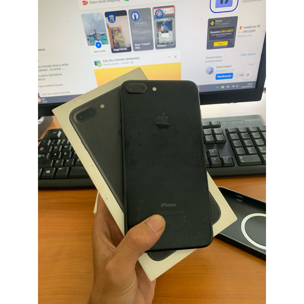 IPHONE 7 plus 128Gb Ibox resmi 
