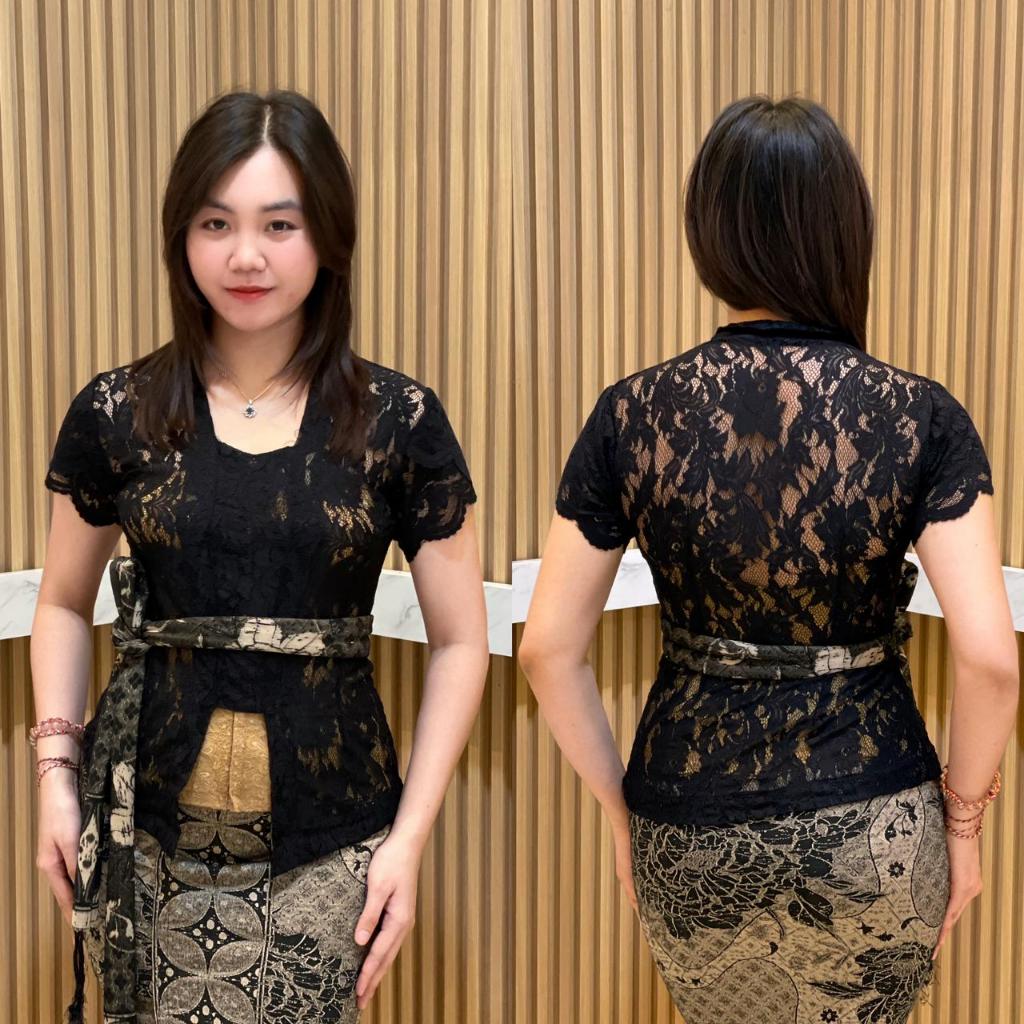 Hot Deals Kebaya Lengan Pendek Bahan Shopia Brokat ( Kebaya Saja ) Atasan Wanita Tradisional Dan
