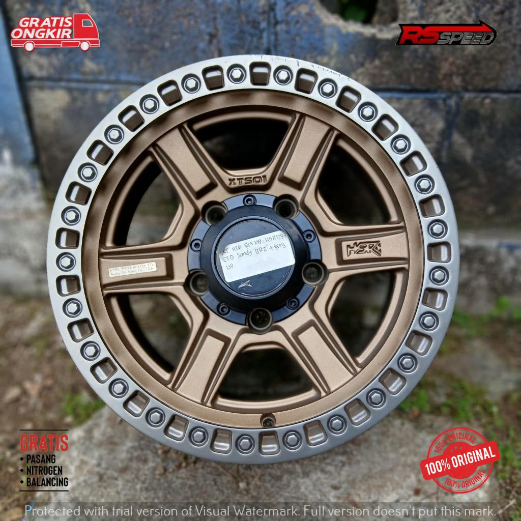 Velg R15 HSR XTS01 Ring 16 Off Road Untuk Mobil Eskudo Jimny Feroza Daihatsu Katana Dll