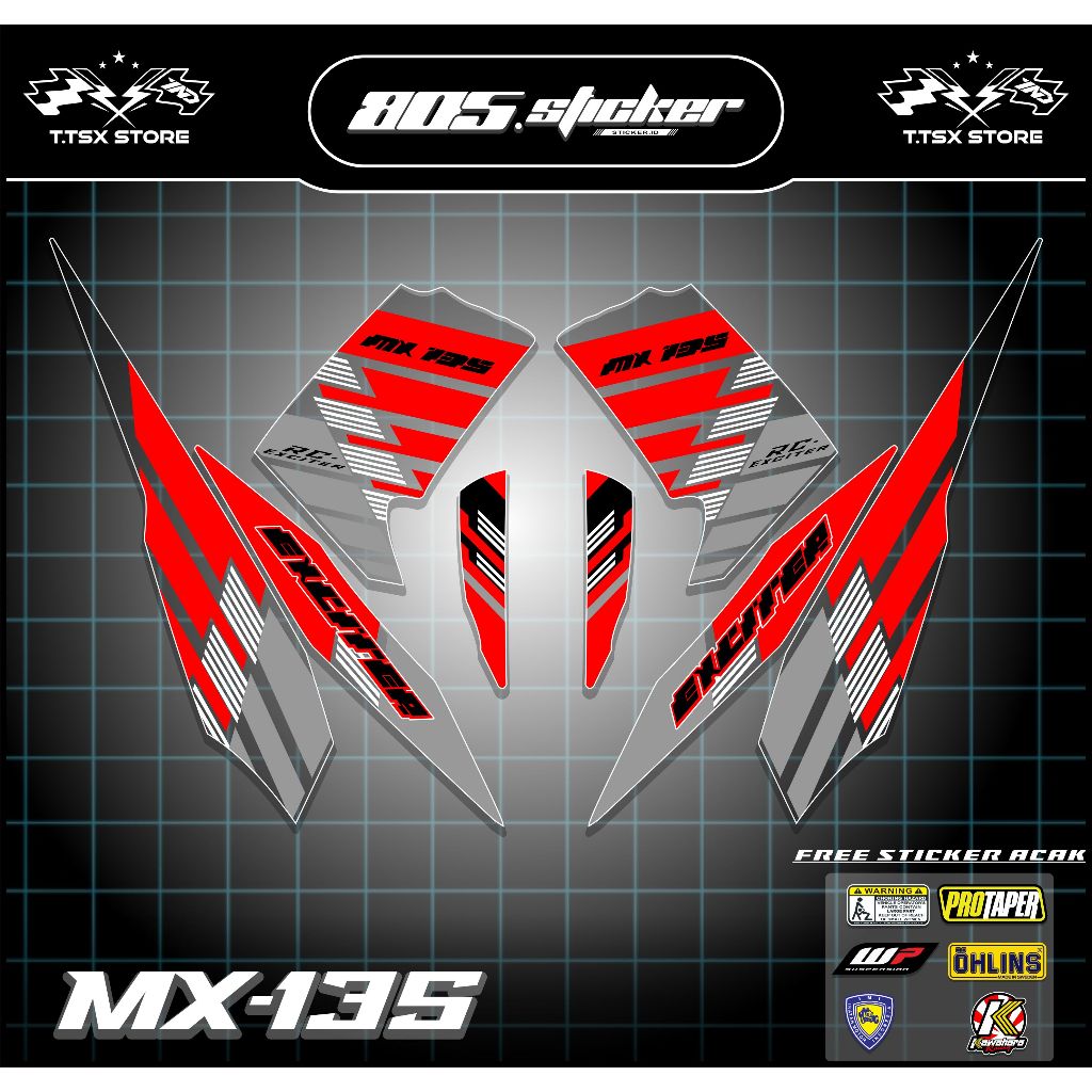 STRIPING TRANSPARAN JUPITER MX OLD/STIKER MX LAMA/STRIPING MX 135 LAMA TRANSPARAN KEREN