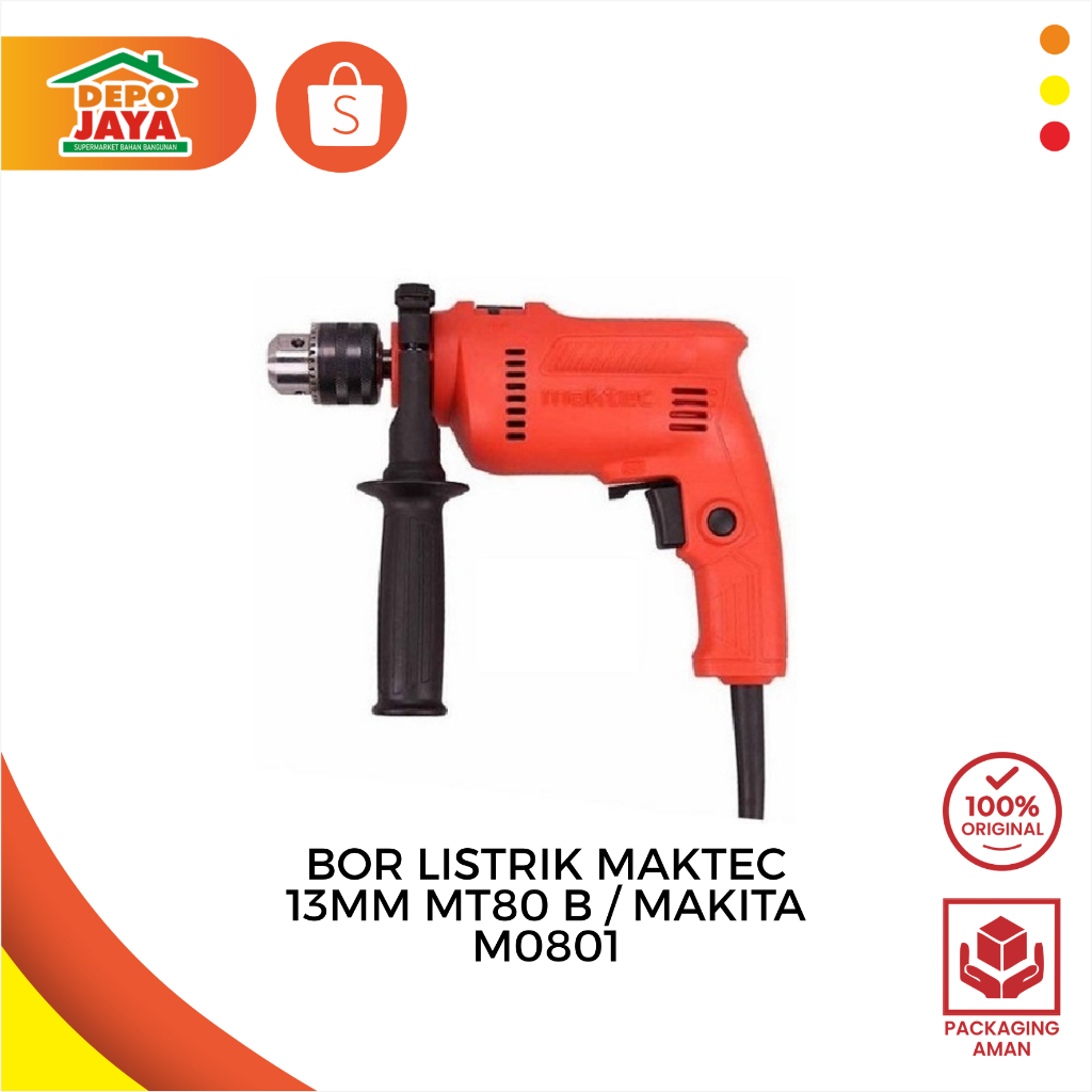 BOR LISTRIK MAKTEC 12MM MT80 B / MAKITA M0801