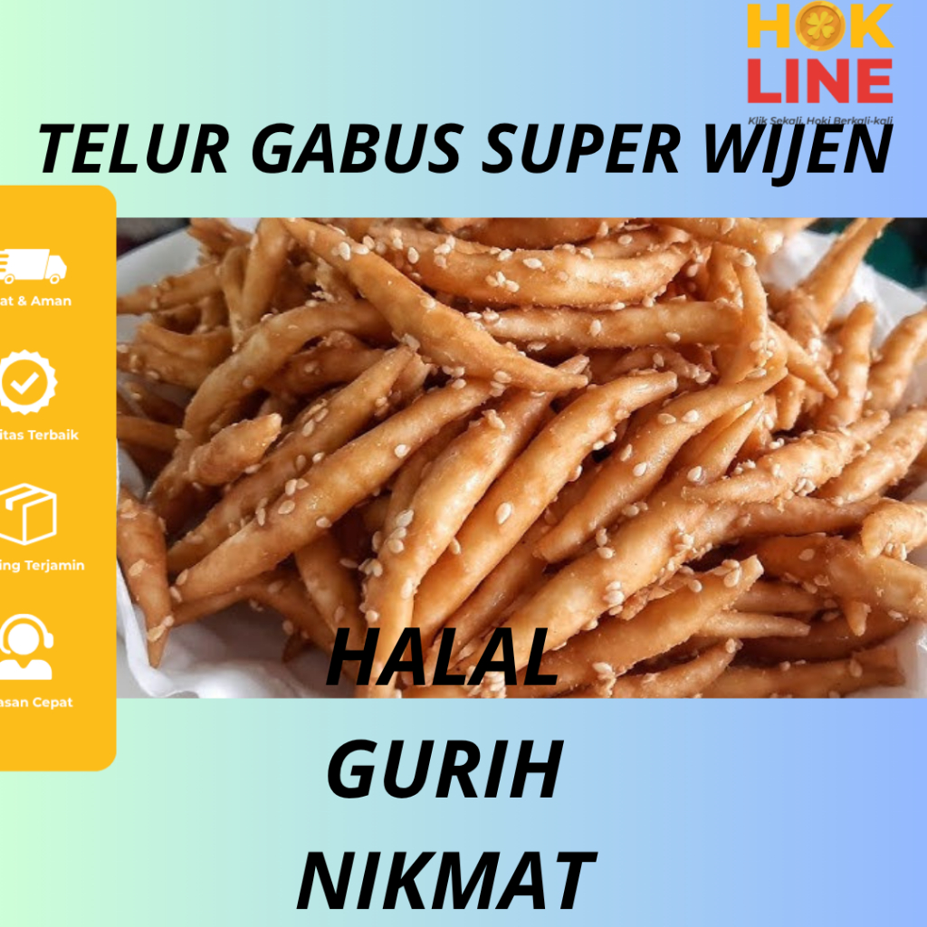 HOKLINE Telor Gabus Gula Merah  Telur Gabus Manis Telur gabus super wijen premium