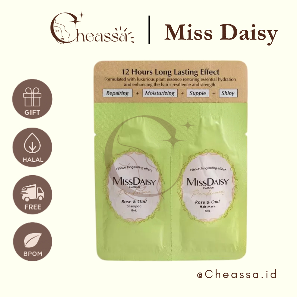 MISS DAISY - Miss Daisy Shampoo & Hair Mask Rose & Oud 8ML | x1Pcs | Miss Daisy Shampoo | BPOM - ✨ C