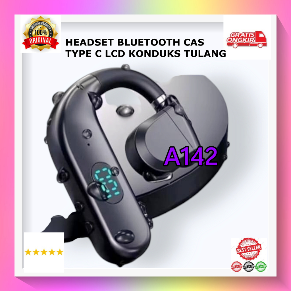 A142 100% ORIGINAL HEADPHONE BLUETOOTH BISA KUPING KIRI KANAN SINGLE BLUETOT BLUTUT BLUETOOT WIRELES