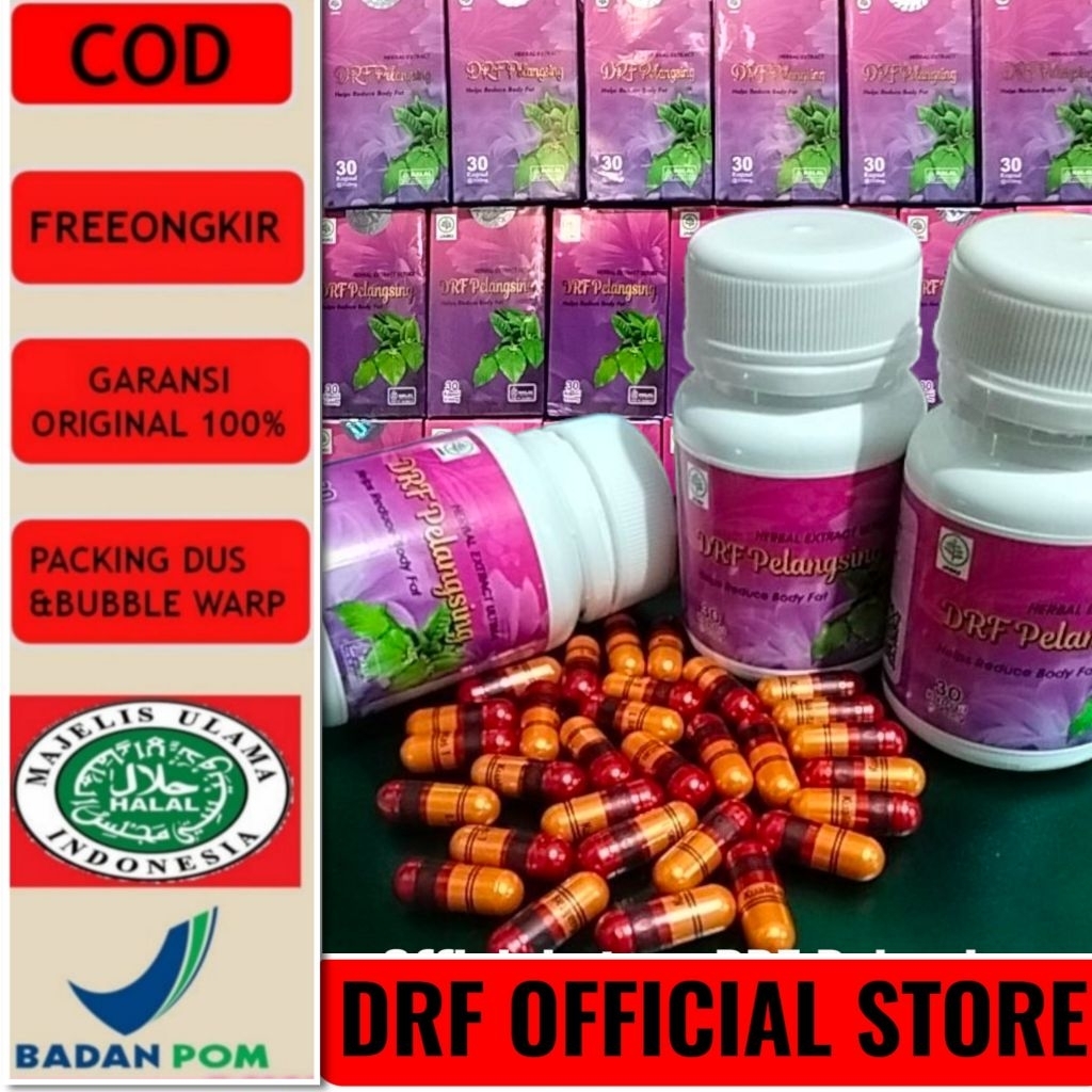 DRF PELANGSING ULTIMA TERBARU/Herbal pelangsing BPOM&Halal